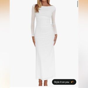 Elegant White Maxi Dress